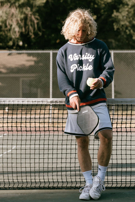 The Oversized Vintage Varsity Pickleball Sweatshirt (Unisex)