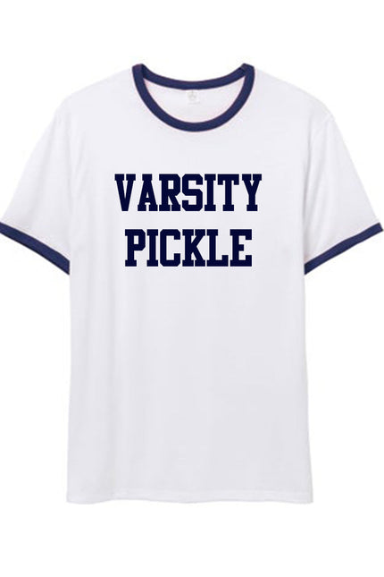 Collegiate Ringer Pickleball T-Shirt (Unisex)